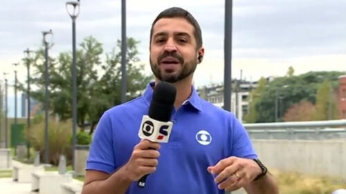 O repórter Felipe Brisolla, que terá reportagens exibidas sobre os Jogos Olímpicos de Paris