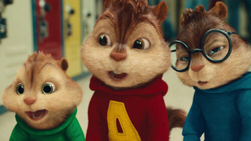 Cena do filme Alvin e os Esquilos 2, que será exibido pelo SBT