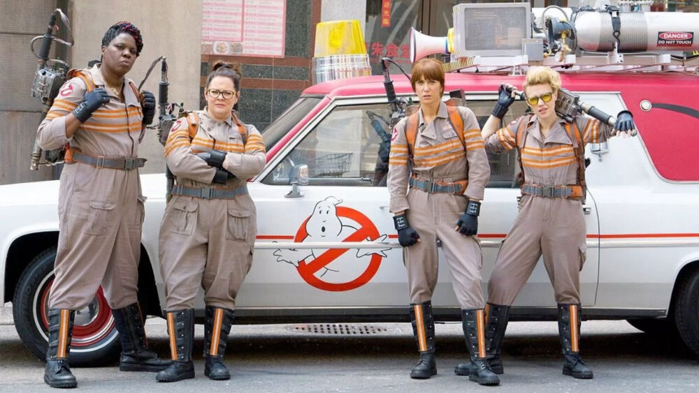 Elenco do filme Ghostbusters, que está na programação da Record nesta semana