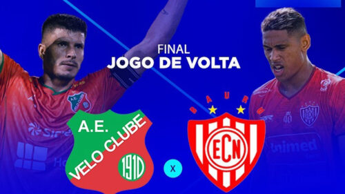 Imagem de divulgação do segundo jogo entre Velo Clube e Noroeste nas finais da Série A2 do Campeonato Paulista