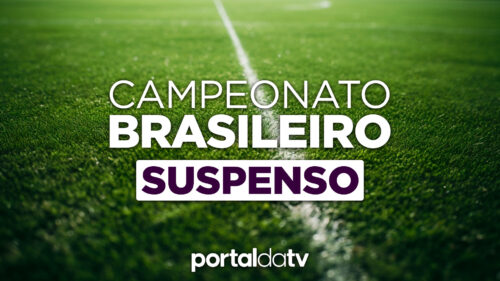 Imagem escrito Campeonato Brasileiro Suspenso