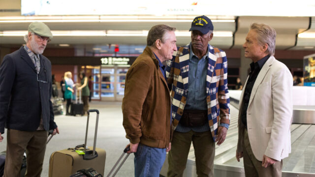 Robert De Niro, Michael Douglas, Morgan Freeman e Kevin Kline em cena do filme Última Viagem a Vegas, que será exibido pela Record