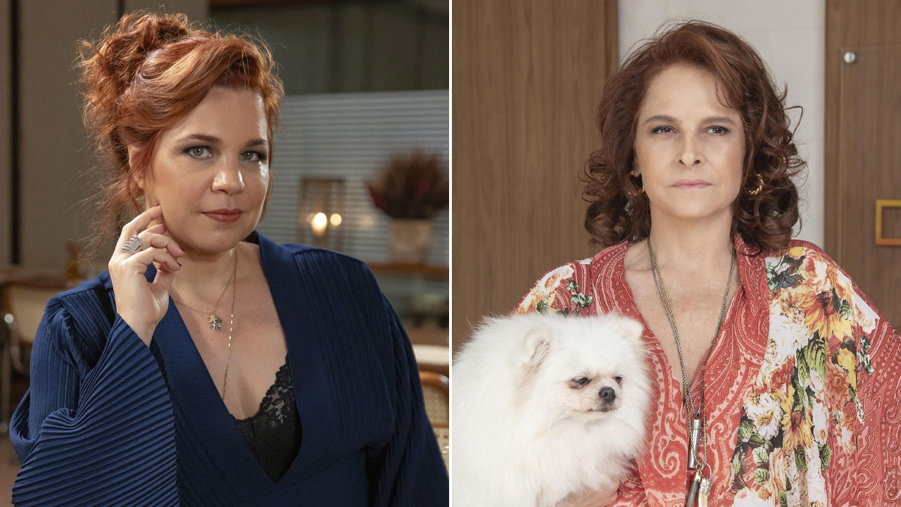 Montagem com as fotos de Isabel Teixeira e Drica Moraes, que estarão no elenco de Volta por Cima