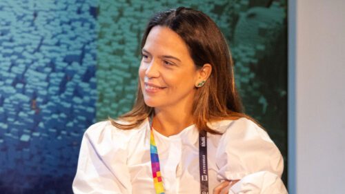 Joana Thimoteo, diretora da Globo, durante participação na Rio2C