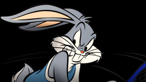 Pernalonga em foto de divulgação da série Olimpíadas Looney Tunes