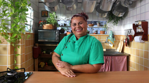 Regina Tchelly na cozinha de novo programa da TV Brasil