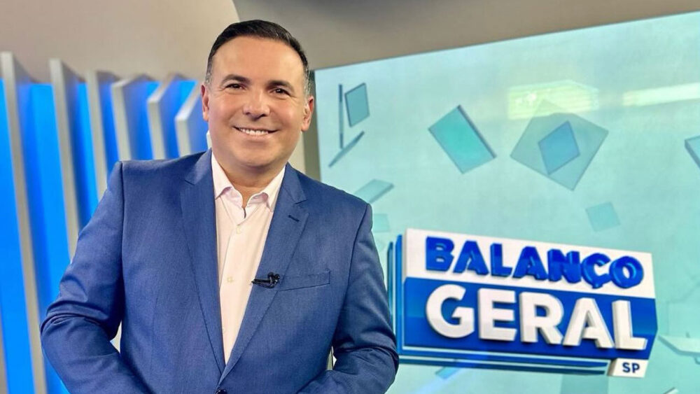 Reinaldo Gottino no cenário do Balanço Geral SP