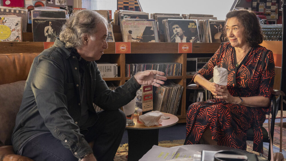 Tony Ramos e Lilia Cabral nos bastidores das gravações do filme A Lista