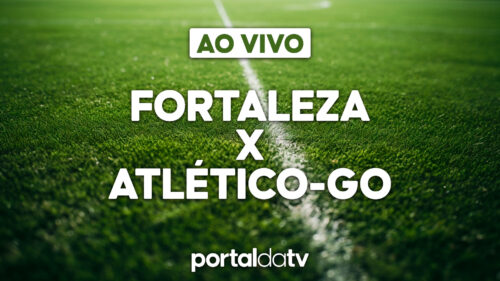 Imagem escrito Fortaleza x Atlético-GO, ao vivo, pelo Campeonato Brasileiro