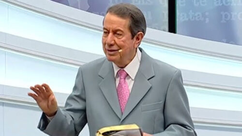 R.R. Soares durante pregação no programa Show da Fé