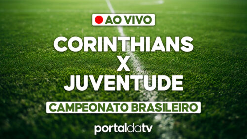 Imagem de onde assistir ao vivo Corinthians x Juventude, do Campeonato Brasileiro Série A