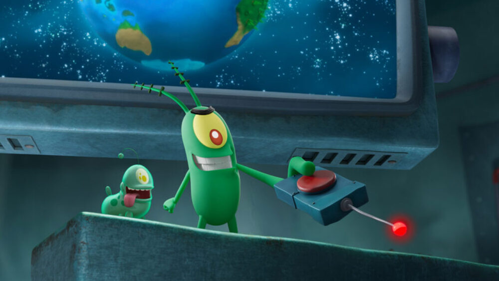 Imagem com foto da produção Plankton: The Movie, da Netflix