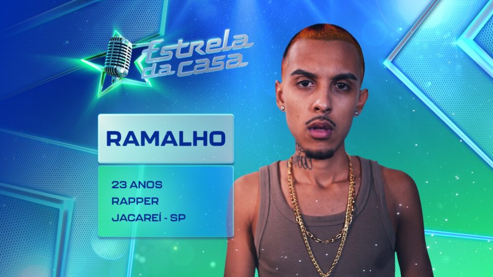 Imagem com foto do participante do Estrela da Casa Ramalho