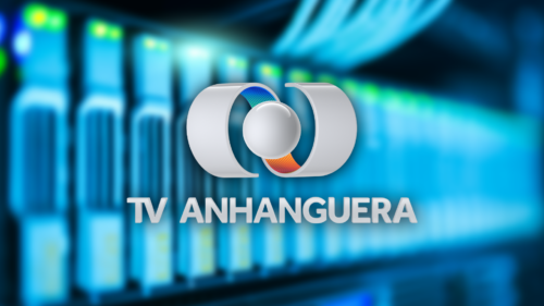 Imagem com logotipo da TV Anhanguera