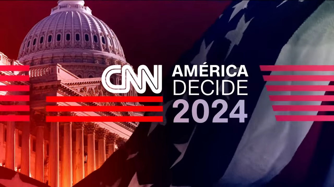 Logotipo do programa especial América Decide da CNN Brasil