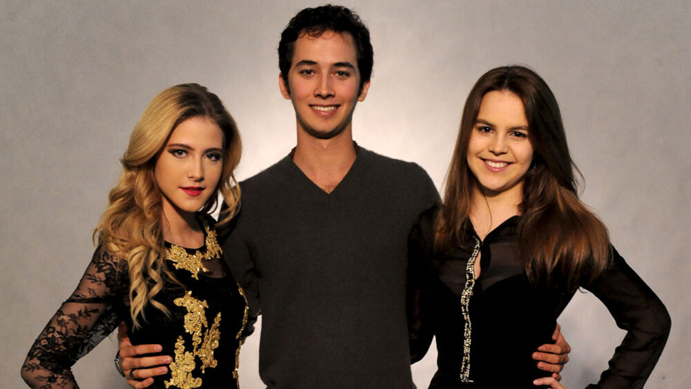 Hanna Romanazzi, Gabriel Falcão e Bianca Salgueiro, protagonistas de Malhação Casa Cheia