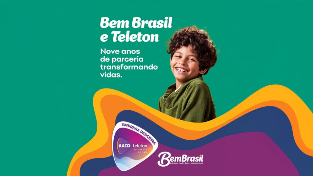 Imagem de divulgação da parceria AACD Teleton e Bem Brasil