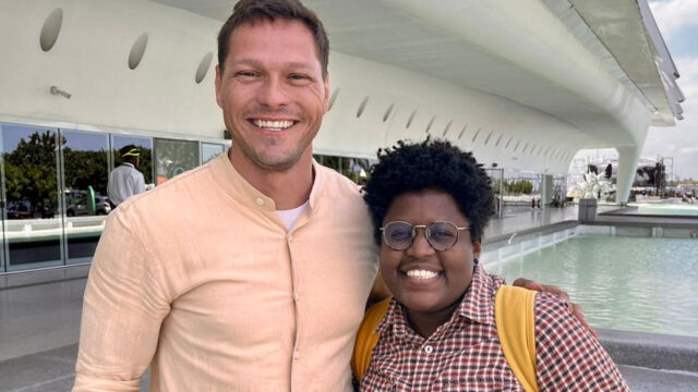 Ben-Hur Correia com a pesquisadora Nina da Hora no Globo Repórter sobre Inteligência Artificial