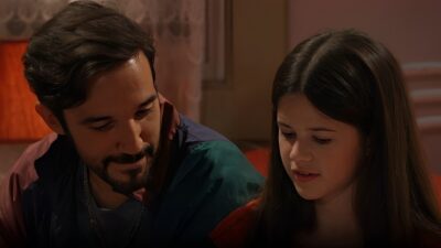 Jack (Diogo Branco) e Anna (Maria Marques) em cena de Sangue Oculto