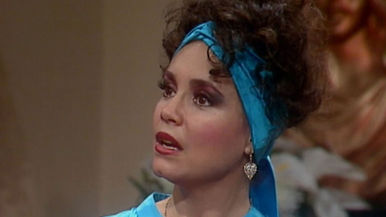 Regina Duarte como Porcina em cena da novela Roque Santeiro