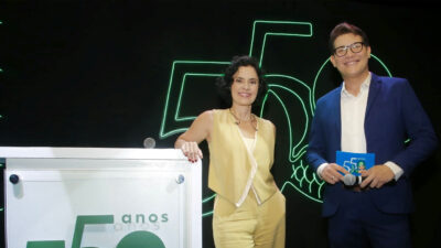 Juliana Castanha e Halisson Ferreira, apresentadores da TV Verdes Mares
