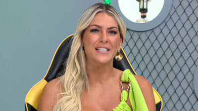 Renata Fan durante apresentação do Jogo Aberto