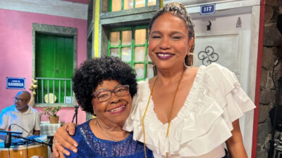 Tia Surica e Teresa Cristina no Samba na Gamboa, programa da TV Brasil