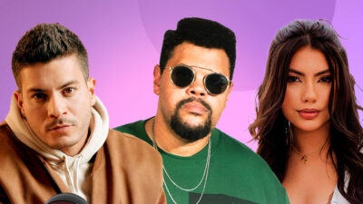 Arthur Aguiar (BBB 22), Babu Santana (BBB 20) e Fernanda Bande (BBB 24) em imagem de divulgação do Sincerão do BBB 25