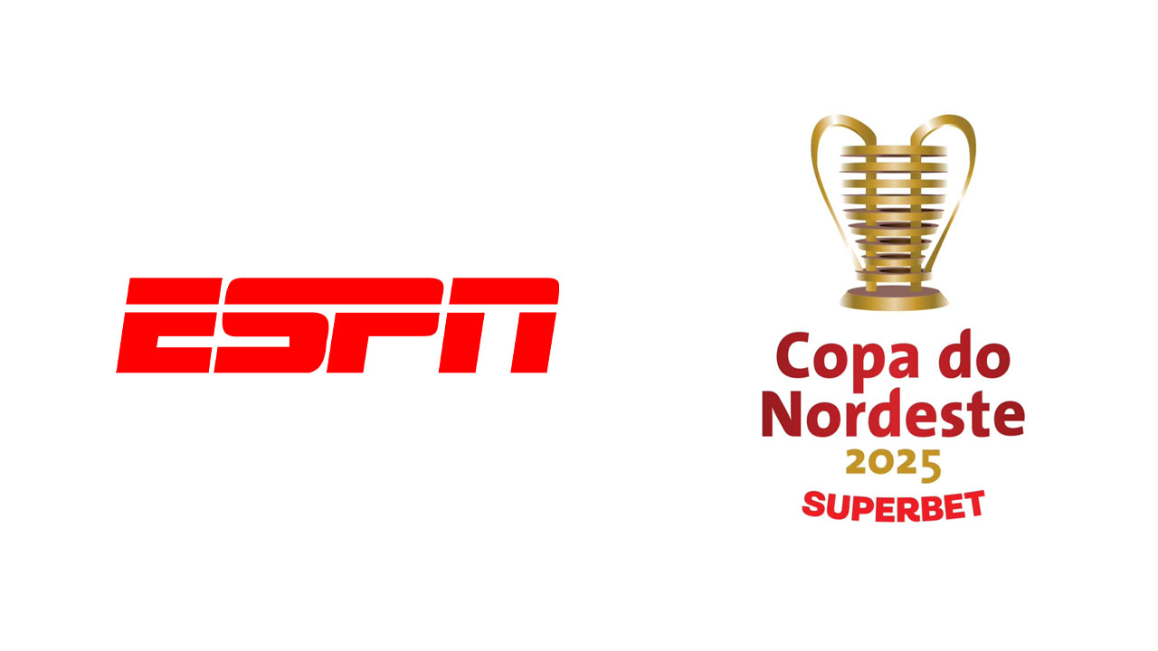 Montagem com os logos da ESPN e da Copa do Nordeste