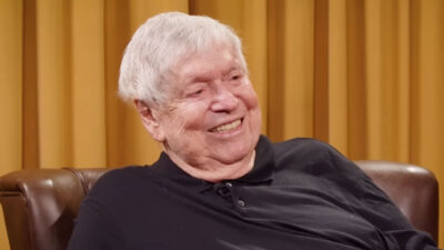 José Bonifácio de Oliveira Sobrinho, o Boni, durante entrevista para Maurício Meirelles