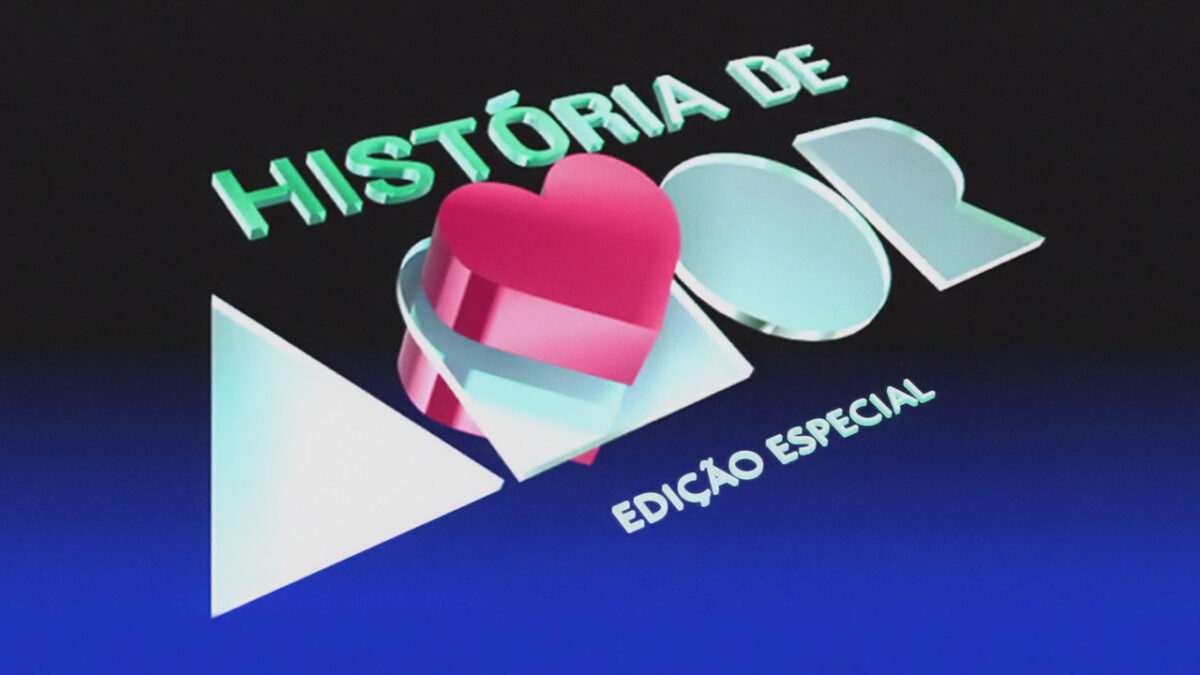 Logo da edição especial da novela História de Amor na TV Globo