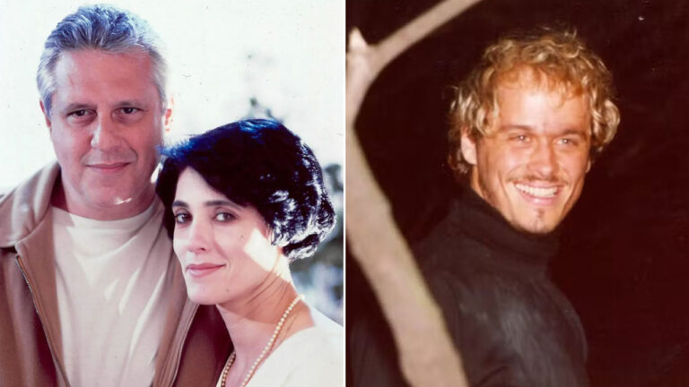 Montagem com Antonio Fagundes e Christiane Torloni posando juntos em uma cena da novela A Viagem e Guilherme Fontes sorrindo de blusa preta, atrás de um galho em uma cena noturna
