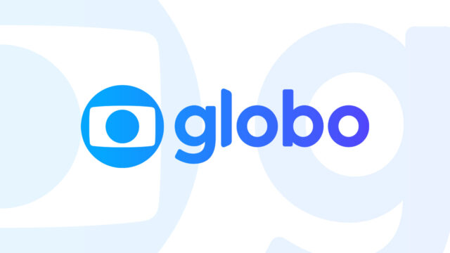 Logotipo da Globo em azul com símbolo circular à esquerda e a palavra globo escrita em letras minúsculas à direita