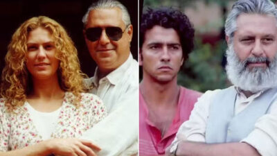Luana e Bruno Mezenga em O Rei do Gado ao lado de José Pedro e José Inocêncio em Renascer