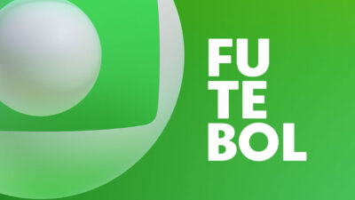Logotipo do Futebol Globo em letras brancas sobre fundo verde, ao lado de símbolo circular da TV Globo