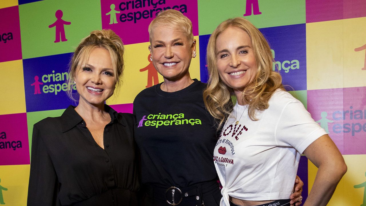 Eliana, Xuxa e Angélica na edição de 2023 do Criança Esperança