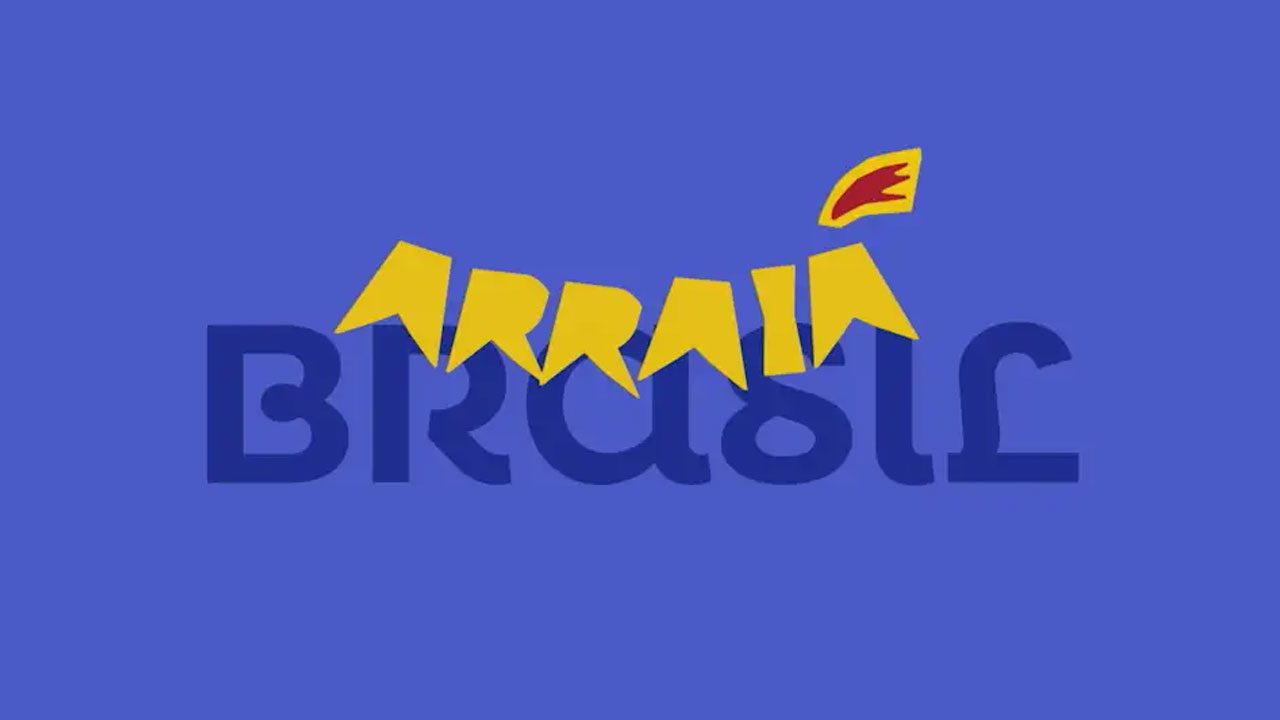 Imagem com logo do Arraiá Brasil, da TV Brasil