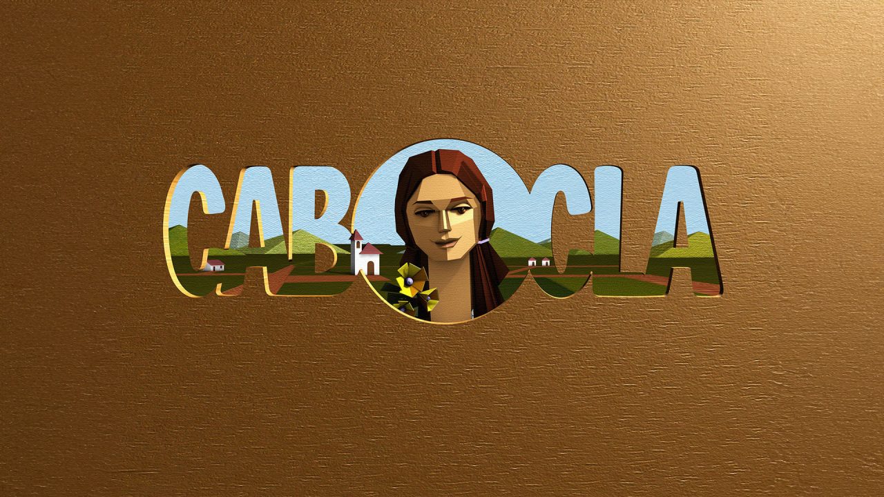 Logo da novela Cabocla